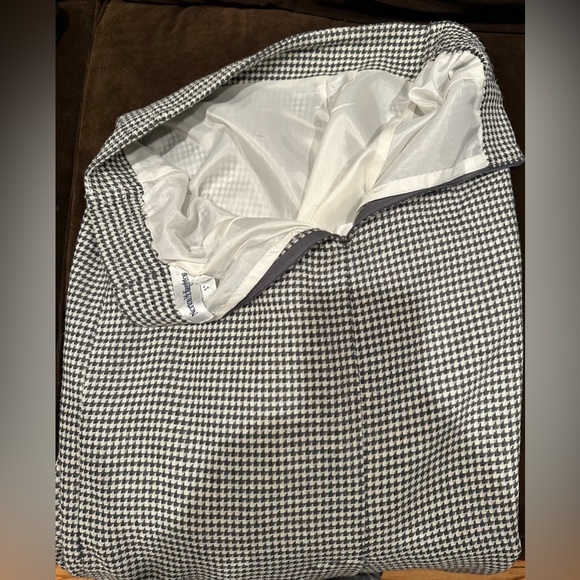Norton McNaughton Black & White Checkered Skirt Zip Back Good Condition … - Picture 7 of 12